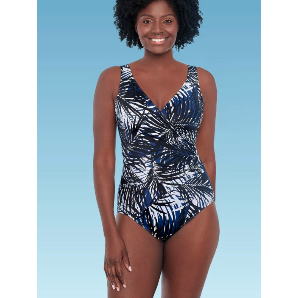 Slimming Control Wrap-Front One Piece Swimsuit - Dreamsuit by‎ Miracle Brands~10